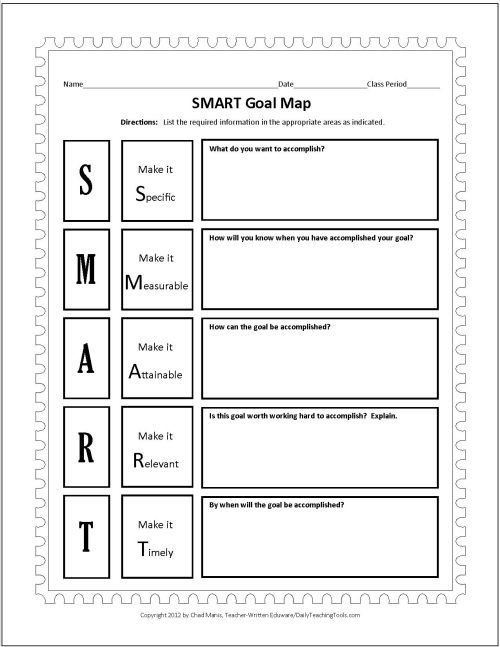 pdf-smart goals template-business-worksheet