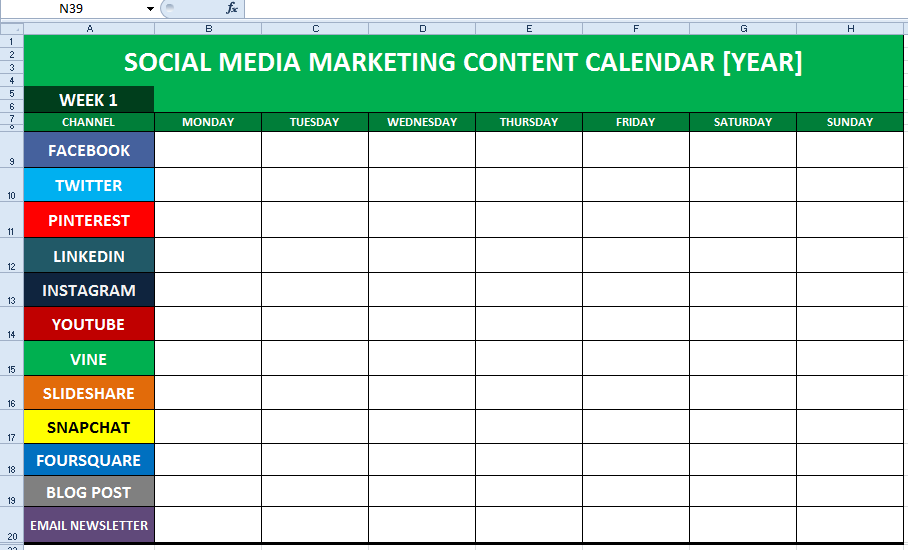 social-media-content-calendar-excel-template