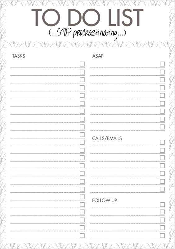 atemplate worksheet-stop-procrastinating-staying-organized